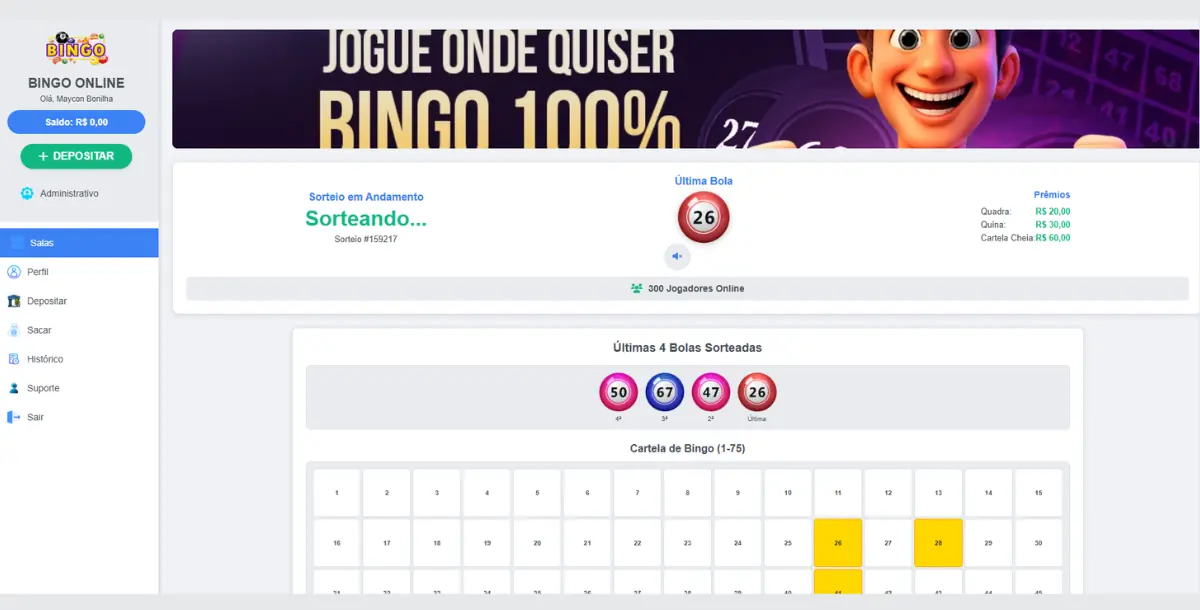 Sistema de Bingo Online